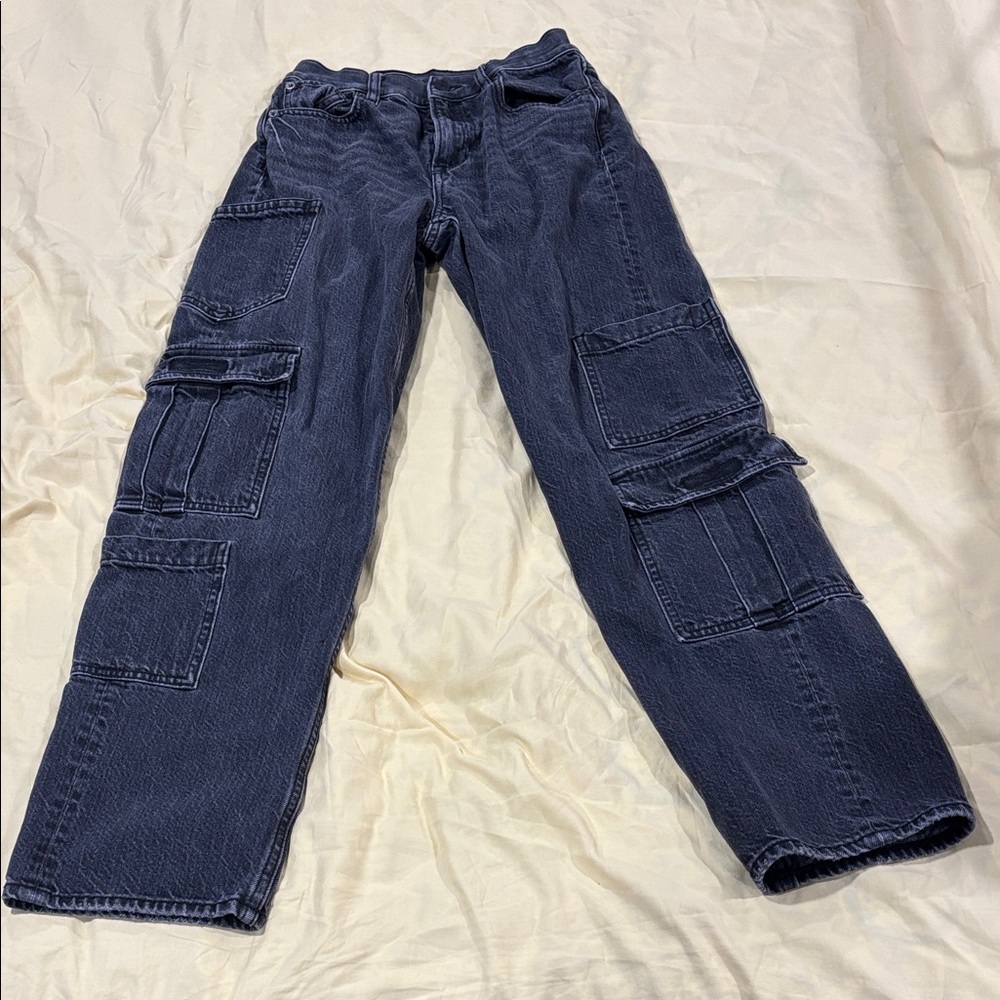 American Eagle Outfitters Women's Boot Cut Jeans - Black Cargo